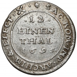 August II Mocny, 1/12 talara 1695 IK