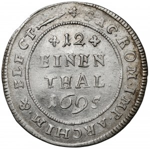 August II Mocny, 1/12 talara 1695 EPH, Lipsk