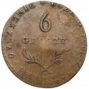 Oblężenie Zamościa, 6 groszy 1813 - bardzo rzadkie