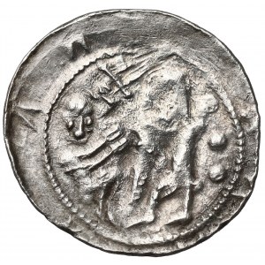 Władysław II Wygnaniec, Denar - Orzeł i Zając - gwiazdy / kule