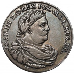 Jan III Sobieski, Donatywa Gdańsk - odbitka w srebrze - Höhn