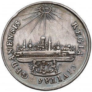 Jan III Sobieski, Donatywa Gdańsk - odbitka w srebrze - Höhn