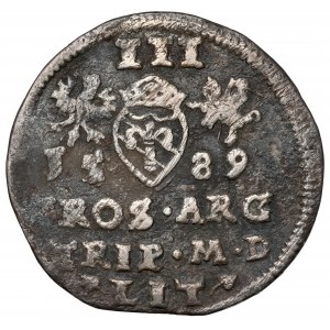 Zygmunt III Waza, Trojak Wilno 1589 - herb Korczak
