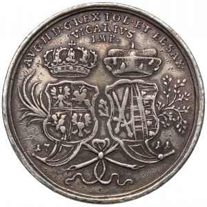 August II Mocny, Półtalar medalowy 1711 - wikariacki - b.rzadki