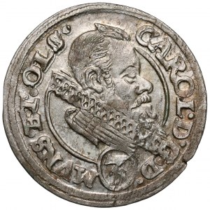Śląsk, Karol II, 3 krajcary 1615 HT, Oleśnica