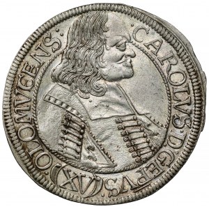 Austria, Karol II z Liechtenstein, 15 krajcarów 1676, Ołomuniec