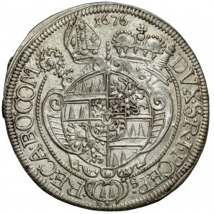 Austria, Karol II z Liechtenstein, 15 krajcarów 1676, Ołomuniec
