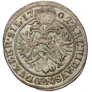 Śląsk, Leopold I, 3 krajcary 1702 FN, Opole