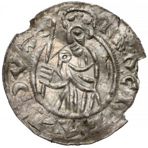 Czechy, Brzetysław I (1037-1055) Denar, Praga