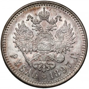 Rosja, Mikołaj II, Rubel 1897**, Bruksela