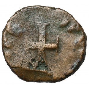 Galla Placidia (425-435 n.e.) Nummus, Rzym - bardzo rzadka