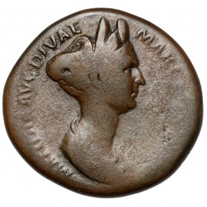 Matidia (112-119 n.e.) Sesterc, Rzym - EKSTREMALNIE rzadki