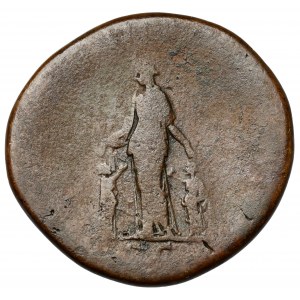 Matidia (112-119 n.e.) Sesterc, Rzym - EKSTREMALNIE rzadki