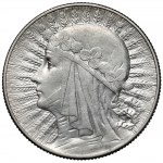 Głowa Kobiety 5 złotych 1932 ze znakiem, Warszawa - rzadkie
