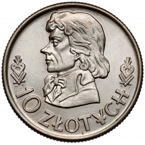 Próba MIEDZIONIKIEL 10 złotych 1958 Kościuszko (1 z 10 szt)