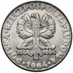 Próba NIKIEL 10 złotych 1964 klucz, sierp i kielnia