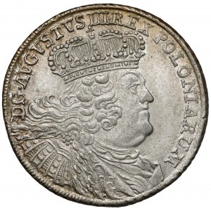 August III Sas, Dwuzłotówka Lipsk 1753 - 8 GR - masywne