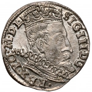 Zygmunt III Waza, Trojak Wilno 1598 - Chalecki - piękny