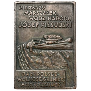 Plakieta 1935 - Józef Piłsudski - w Dniu Wielkiej Żałoby Polski - rzadka