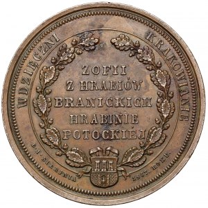 Medal, Hrabinie Potockiej - Wdzięczni Krakowianie 1867
