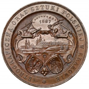 Medal, Wystawa Krajowa Rolnicza i Przemysłowa... Kraków 1887 (Pittner)