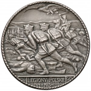 Medal SREBRO Legiony Polskie 1914-1915-1916 - rzadkość