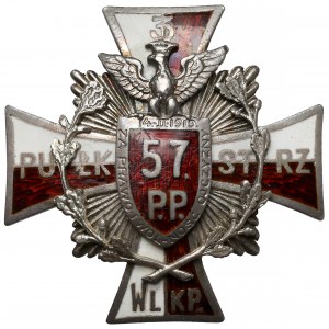 Odznaka, 57 Pułk Piechoty wz.2 [162] - w SREBRZE