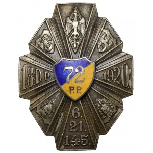 Odznaka, 72 Pułk Piechoty