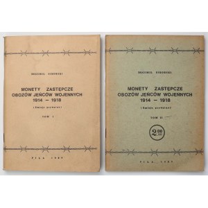 Monety zastępcze obozów jeńców wojennych 1914-18 (Emisje prywatne), Tom I i II, B. Sikorski (2szt)