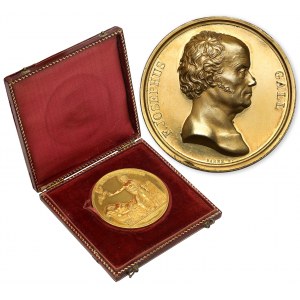 Medal, Franciszek Józef Gall 1820 - lekarz Potockiego