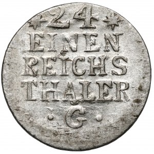 Prusy, Friedrich II, 1/24 talara 1753-G, Schwerin