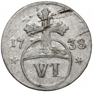 Brunswick-Wolfenbüttel, Karl I, 6 fenigów 1738