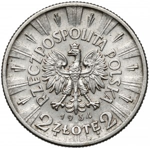 PRÓBA 2 złote 1934 Głowa Kobiety - orzeł Piłsudskiego - UNIKAT