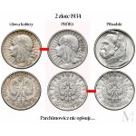 PRÓBA 2 złote 1934 Głowa Kobiety - orzeł Piłsudskiego - UNIKAT