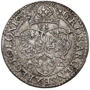 Zygmunt III Waza, Szóstak Malbork 1599 - duża głowa
