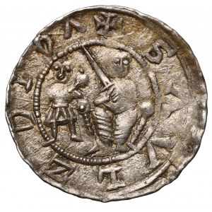 Władysław II Wygnaniec, Denar - Walka z lwem