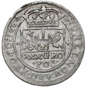 Jan II Kazimierz, Tymf Kraków 1664 AT - PO zamiast POL
