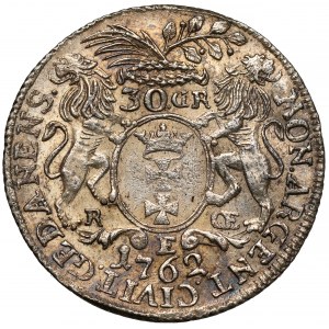 August III Sas, Złotówka Gdańsk 1762 REOE