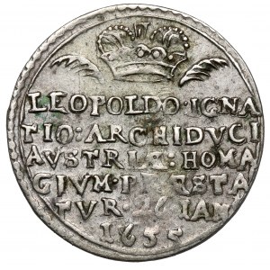 Austria, Leopold I, Żeton koronacyjny 1655