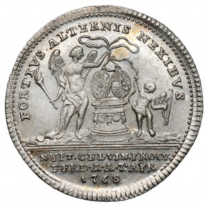 Austria, Maria Karolina, Żeton zaślubinowy 1768 - z Ferdynandem IV/III