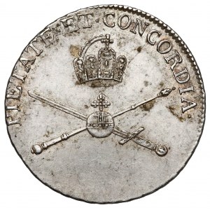 Austria, Leopold II, Żeton koronacyjny 1790 - koronacja na Cesarza