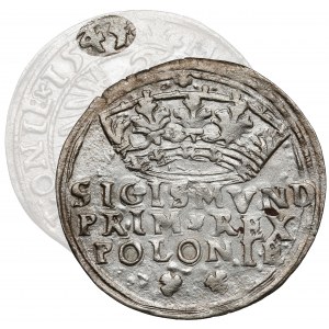 Zygmunt I Stary, Grosz Kraków 1545 - przebitka z 1544 - b.rzadki