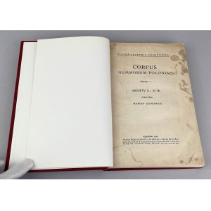 Corpus Nummorum Poloniae, M. Gumowski - KSEROKOPIE tablic (teksty oryginalne)