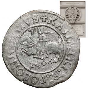 Zygmunt I Stary, Grosz Głogów 1506 - z datą - ilustrowany