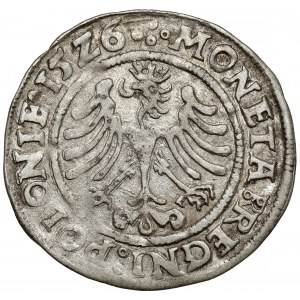 Zygmunt I Stary, Grosz Kraków 1526 - gotycki - R/REGNI