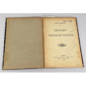 Denary pierwszej doby piastowskiej, M. Gumowski 1904 r.