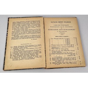 Bolcewicz, Katalog Monet Polskich, Nr 1, 2 i 3 (1892-1893) we wspólnej oprawie