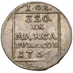 Poniatowski, Grosz srebrny 1766 FS - BEZ napisu - ex. Karolkiewicz