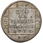 Poniatowski, Grosz srebrny 1772 AP - b.rzadki - ex. Karolkiewicz