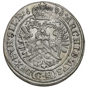 Śląsk, Leopold I, 3 krajcary 1696 CB, Brzeg